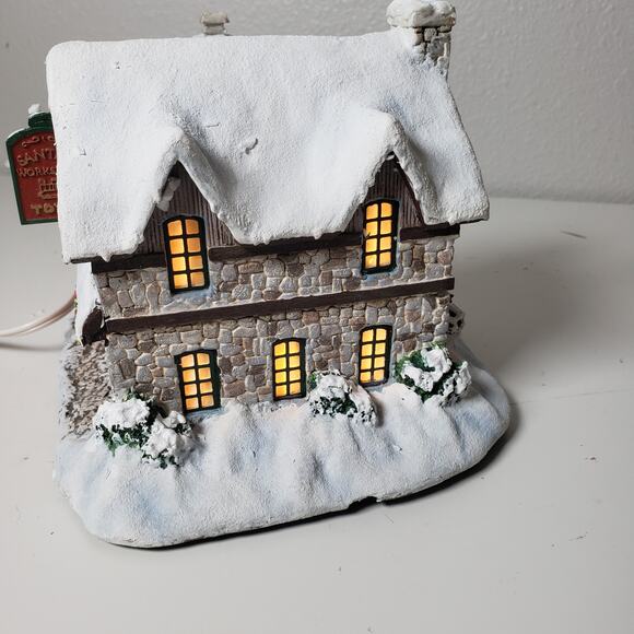 Thomas Kinkade Hawthorne Village Santas Workshop Toys & Horse Sleigh Christmas - Picture 4 of 16